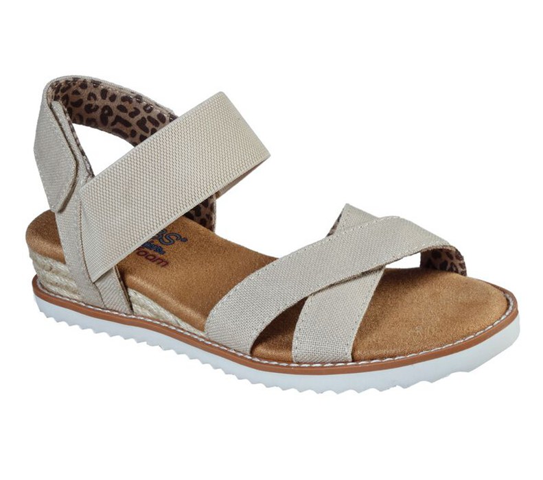 Skechers Bobs Desert Kiss - Secret Picnic - Womens Sandals Beige [AU-TS0931]